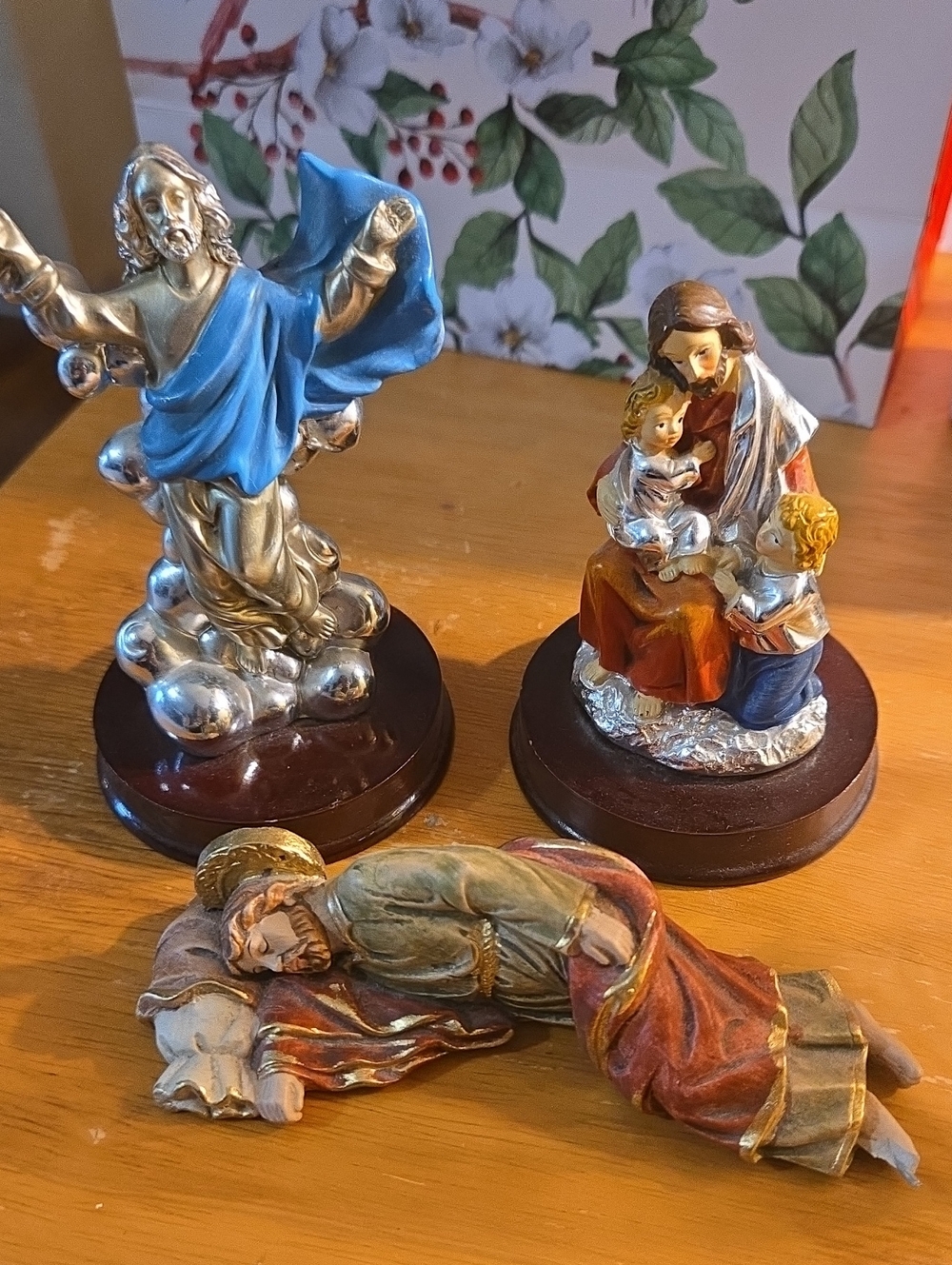 Lot Of 3 Religious Statues 2 Of Jesus And Saint Joseph